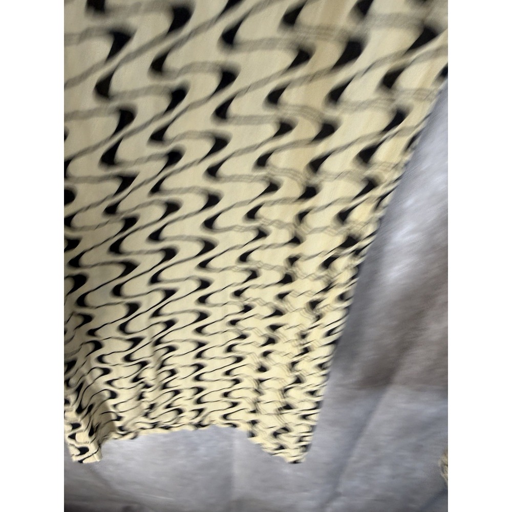 Gimaguas Abstract Wave Flared Pants In Beige Women's Size XS - Picture 7 of 8